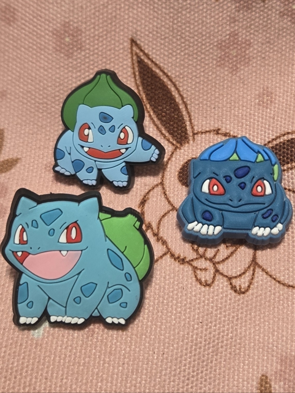 Bulbasaur Pokémon Croc Charms Jibbitz 3-Piece Set